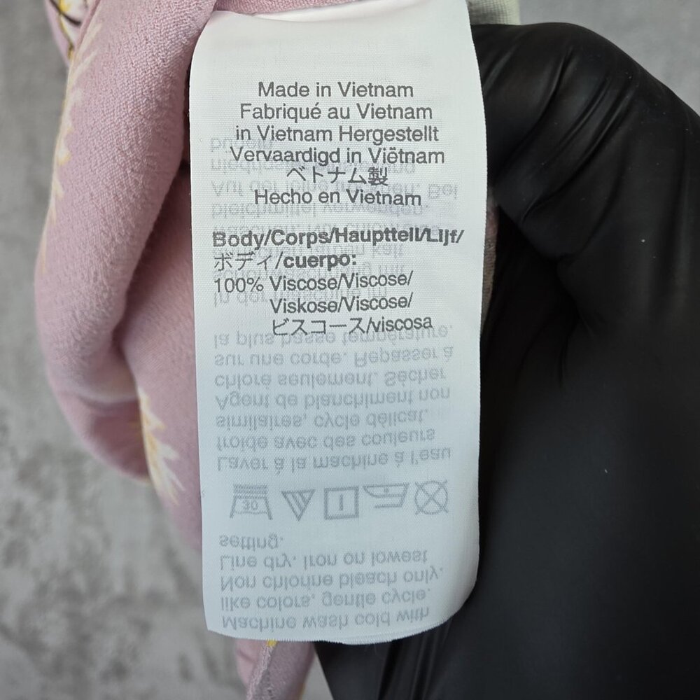 Madewell Skirt Womens 4 Pink Yellow Floral Wrap Midi Lightweight Viscose - Picture 6 of 10